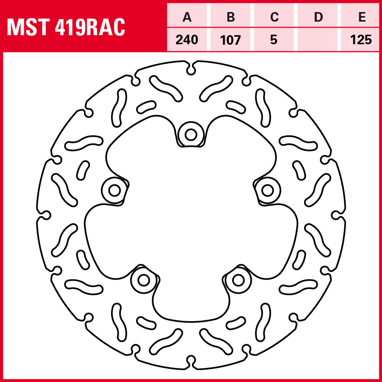 TRW Bremsscheibe Sportiv starr MST419RAC
