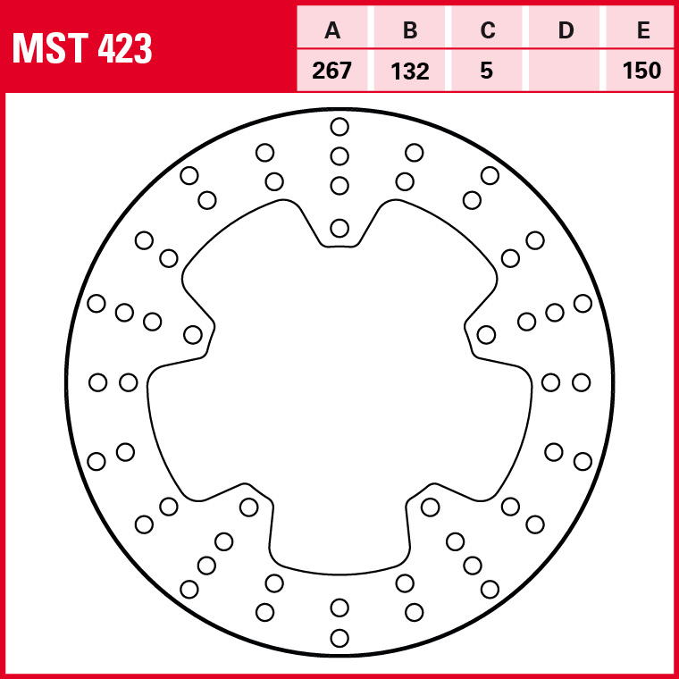 TRW Bremsscheibe Allround starr MST423