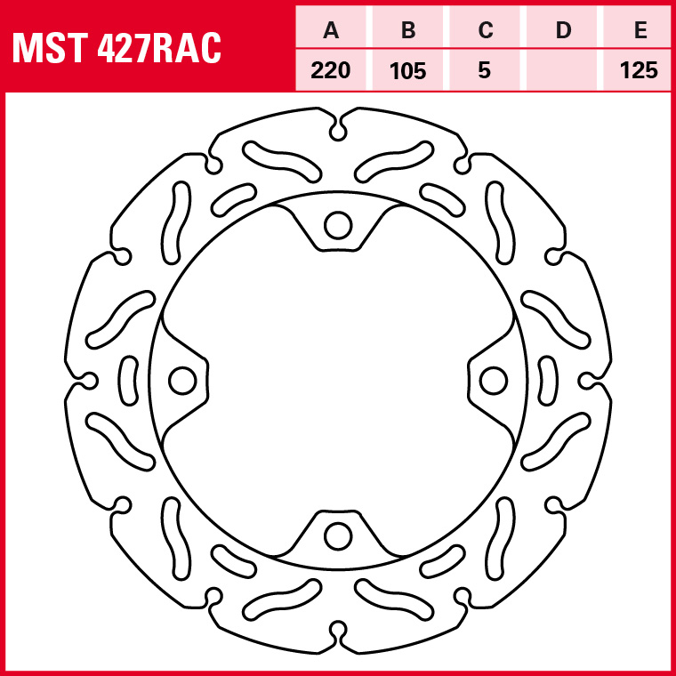 TRW Bremsscheibe Sportiv starr MST427RAC
