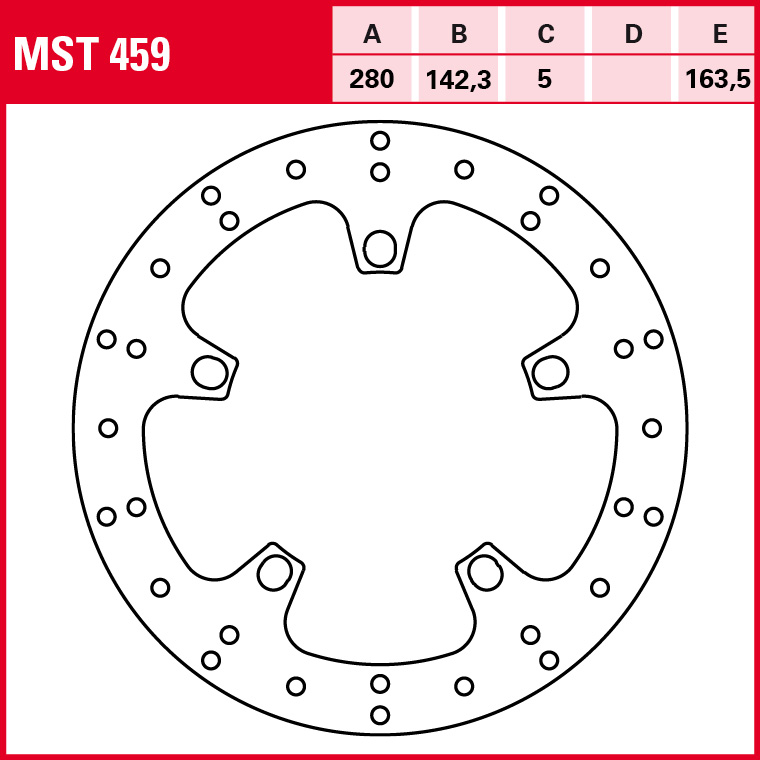 TRW Bremsscheibe Allround starr MST459