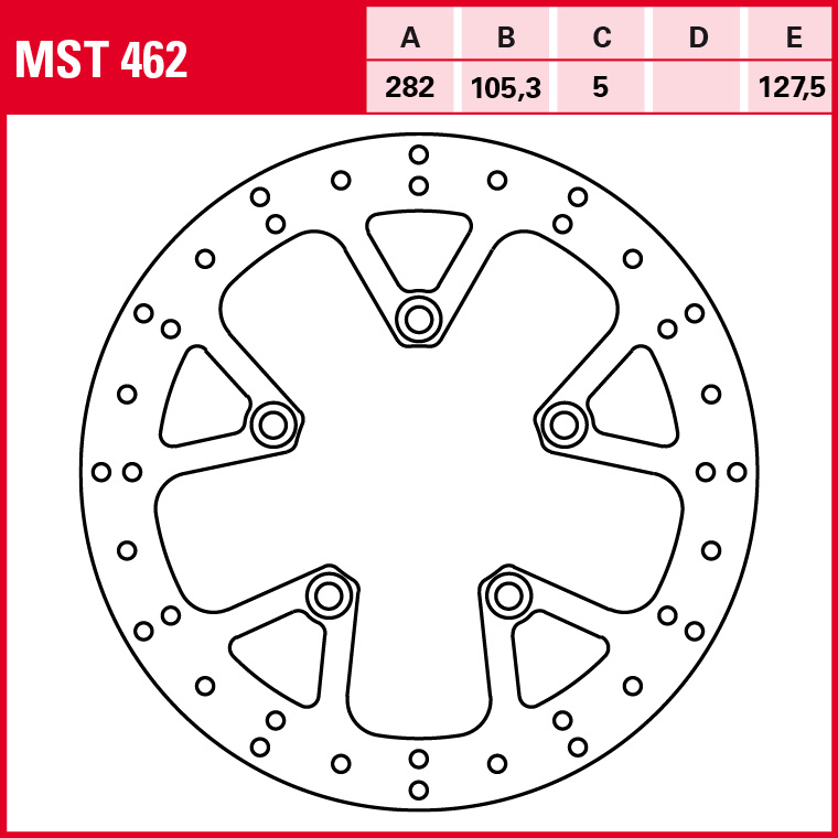 TRW Bremsscheibe Allround starr MST462