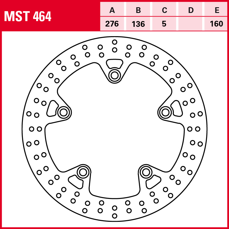 TRW Bremsscheibe Allround starr MST464