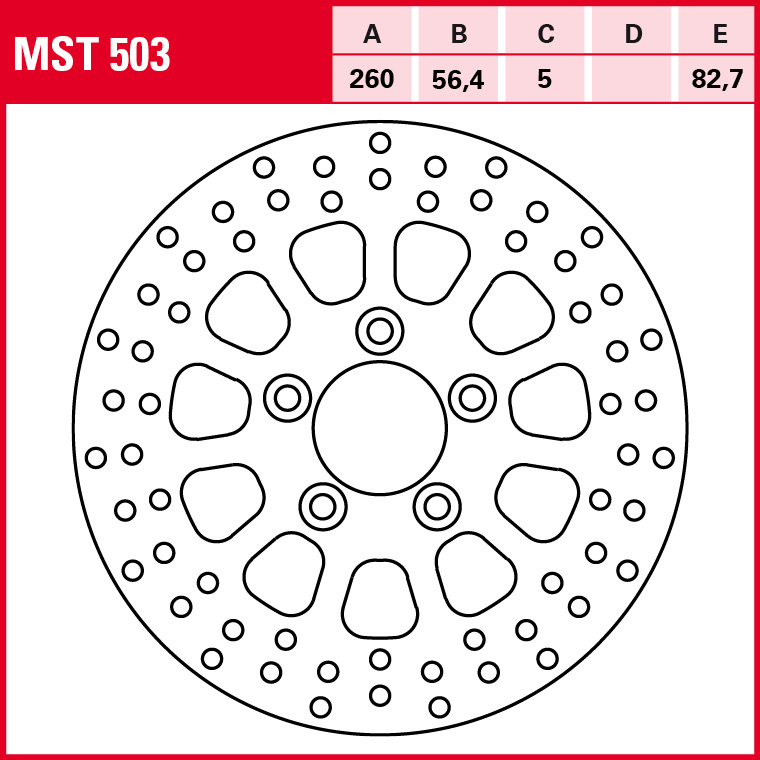 TRW Bremsscheibe Allround starr MST503