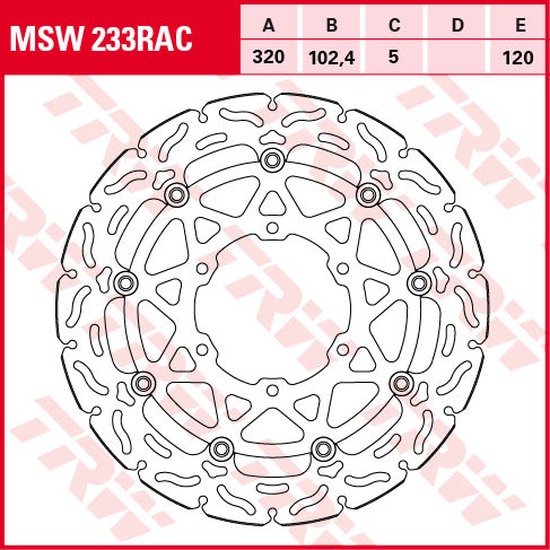 TRW Bremsscheibe Sportiv schwimmend MSW233RAC