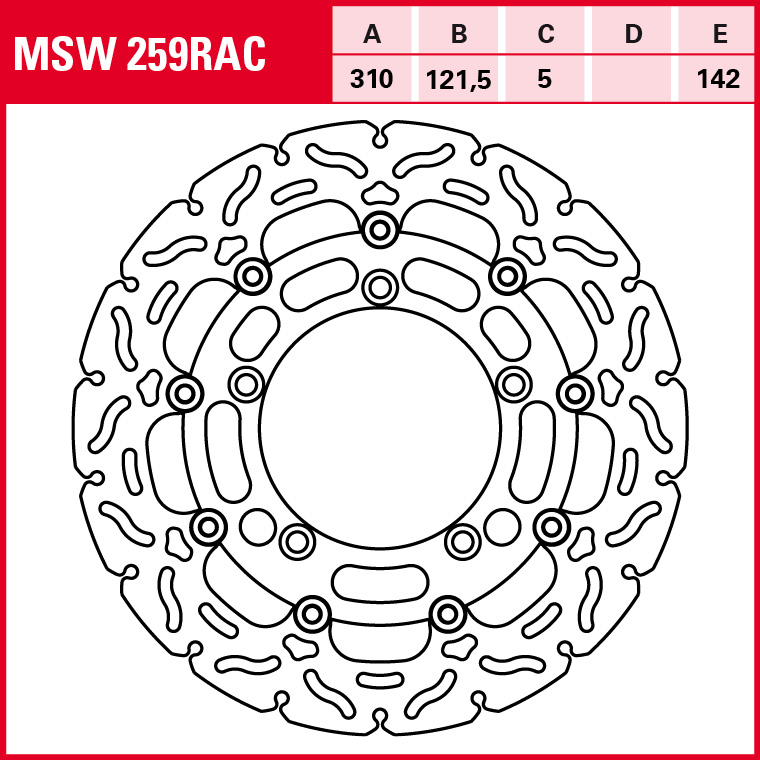 TRW Bremsscheibe Sportiv schwimmend MSW259RAC