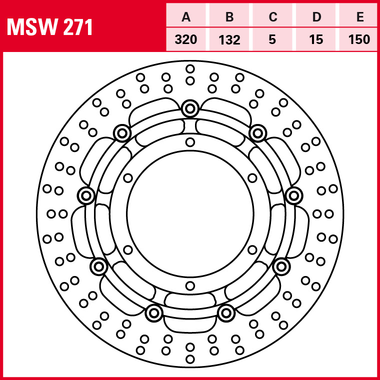 TRW Bremsscheibe Allround schwimmend MSW271
