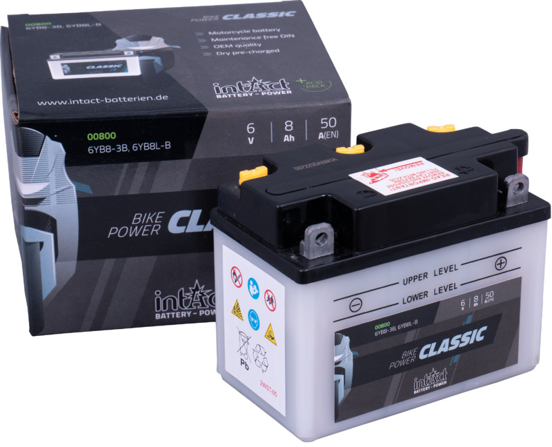 Intact Batterie  6YB8-3B / 6YB8L-B