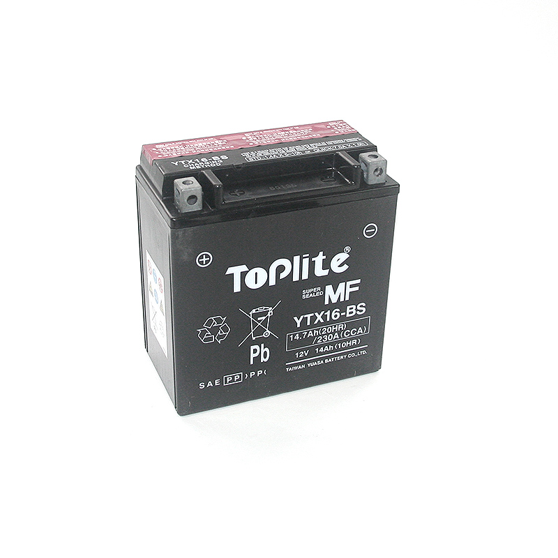 ToPlite YUASA Batterie YTX16-BS