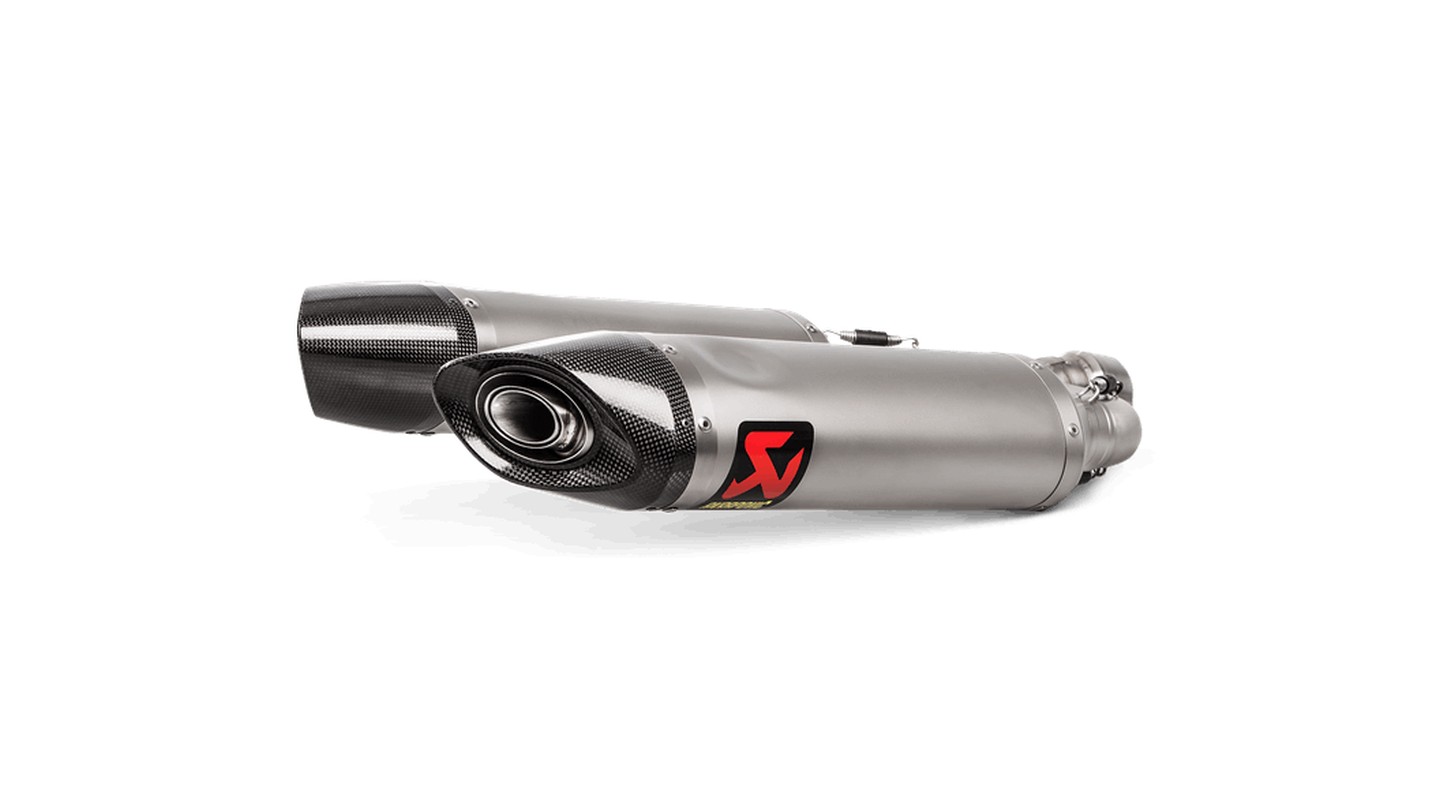 Akrapovic Slip-On Line (Titanium) Aprilia SHIVER 9
