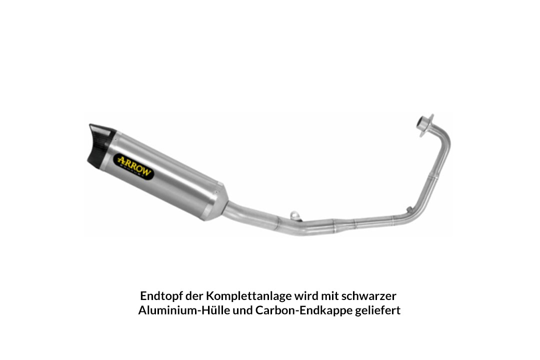 ARROW THUNDER Aluminium DARK Honda CB125R 2021-