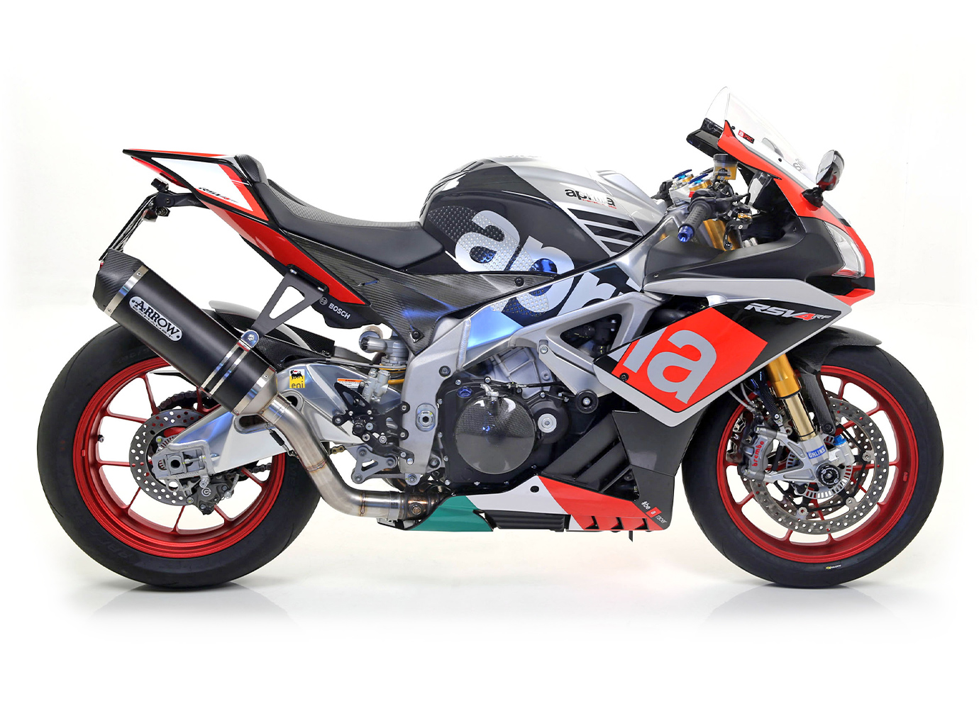 ARROW Race-Tech RSV4/V4R RK/TY 09-/11- Alu schwarz