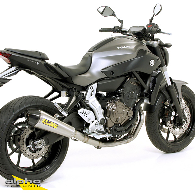 ARROW X-KONE Auspuff Yamaha MT07 RM04 14- NiChrome