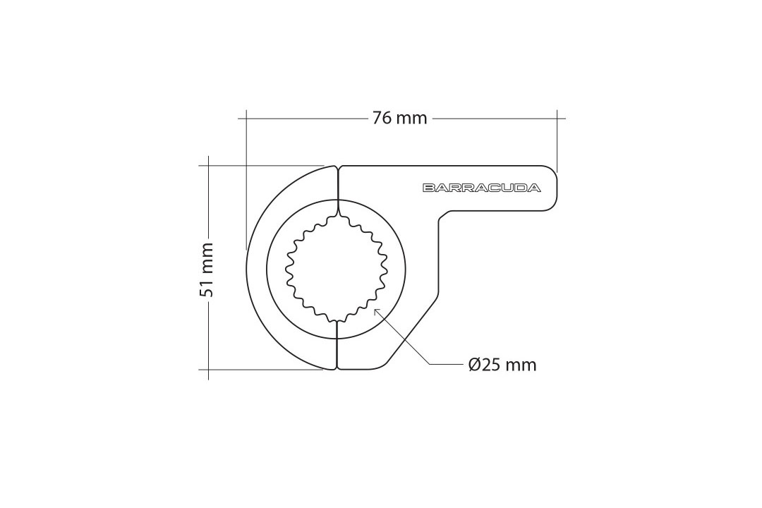 Zusatzscheinwerferbefestigung HEADLIGHT BRACKET