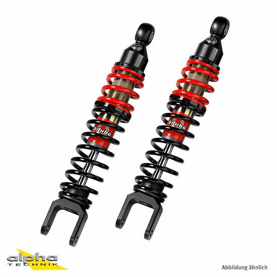 BITUBO Stoßdämpfer Scooter Stereo hinten rot/schw.