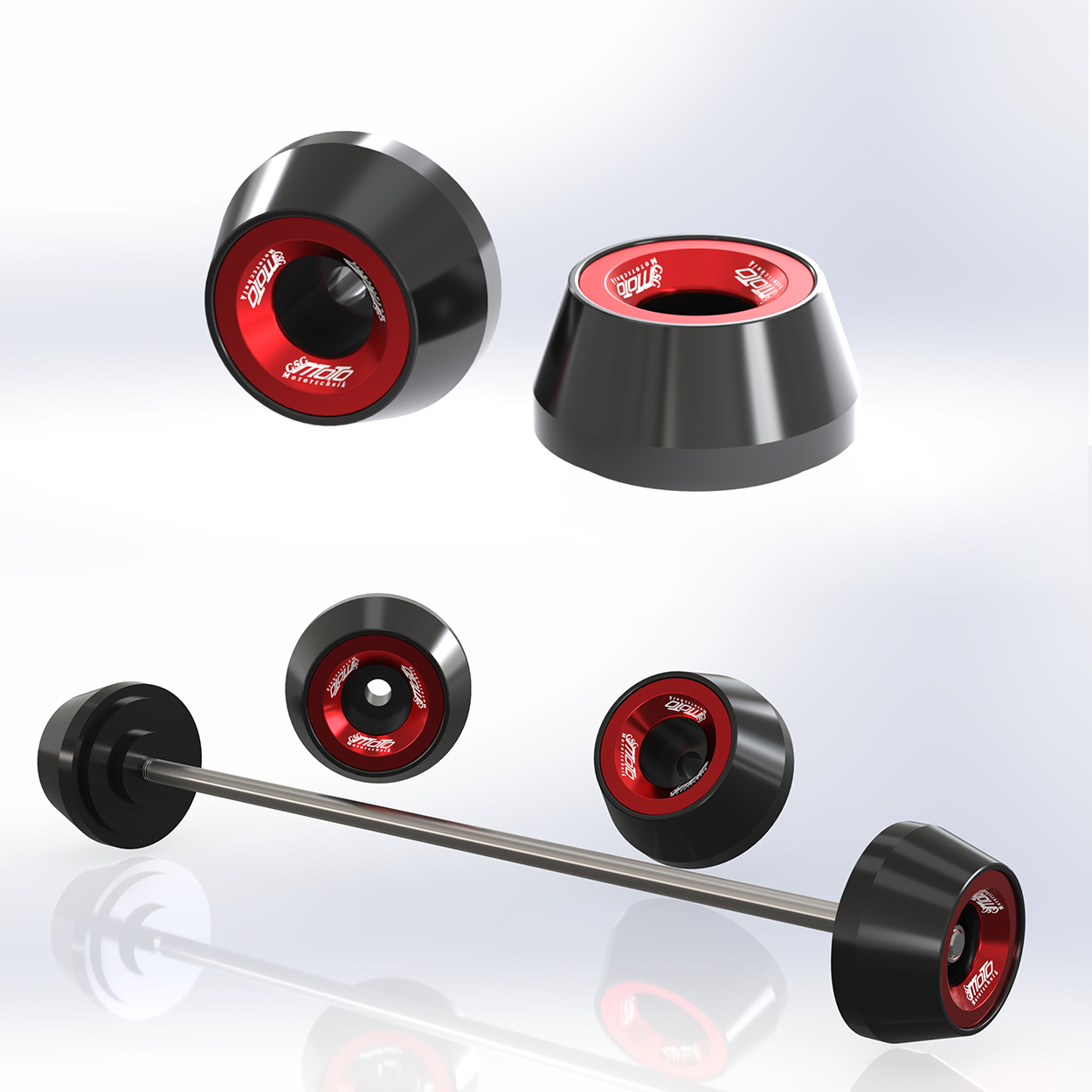 GSG Achspads GRIND für Yamaha MT-01 (ab 2005), Vor