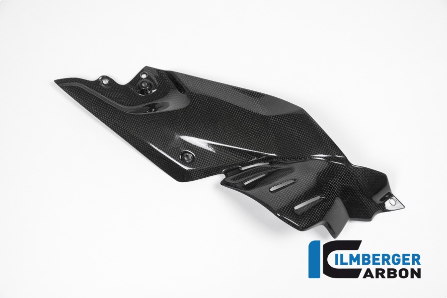 Seitendeckel unterm Tank rechts, Carbon