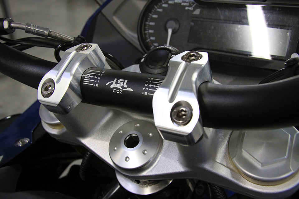 LSL Klemmbock-Kit (nur Oberteile) R1200RS, silber