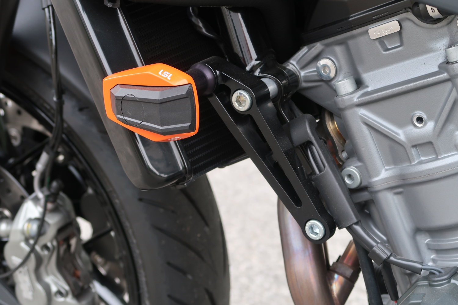 LSL Crash Pad Anbaukit KTM Duke 790, schwarz
