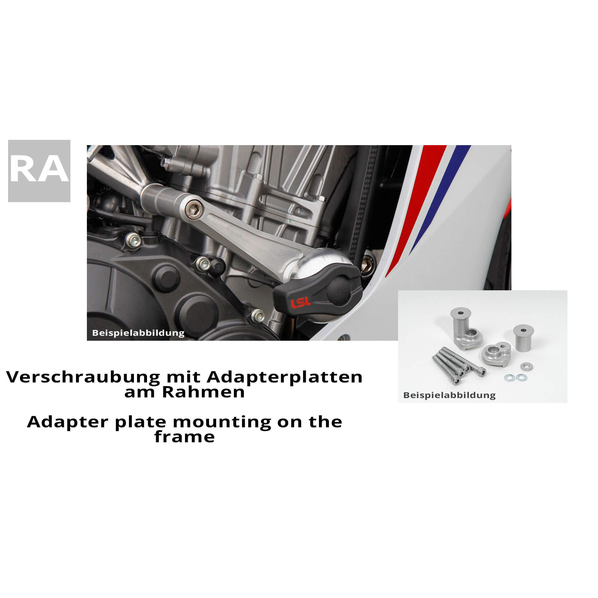 LSL Crash Pad Anbaukit Speed Triple, 97-04