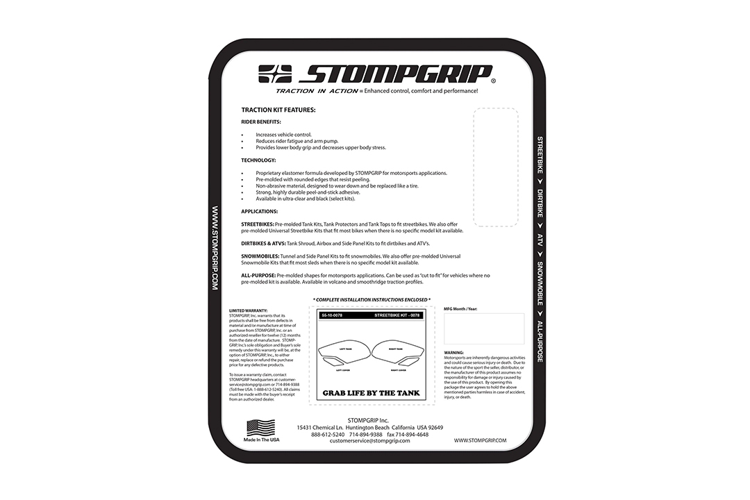 Stompgrip klar,  für Triumph