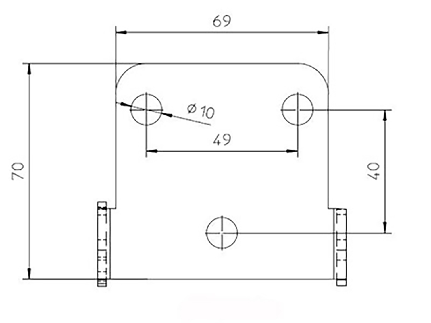 Kennzeichenhalter Universal Typ 3