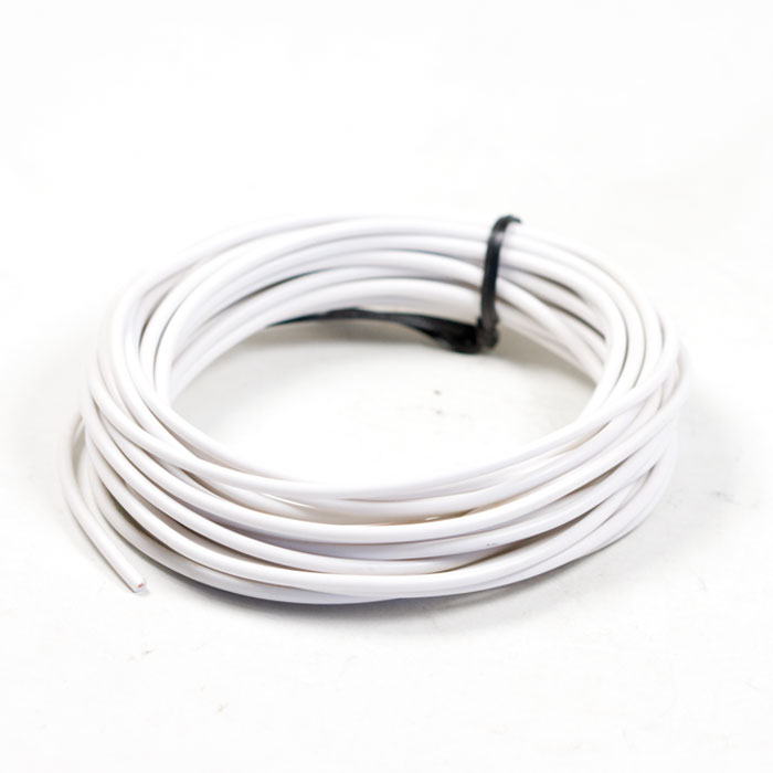 Elektrokabel Ø=0,75 mm² | 5 Meter | weiss