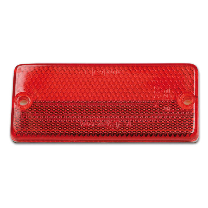 Reflektor Standard | rechteckig | rot | o. Rand