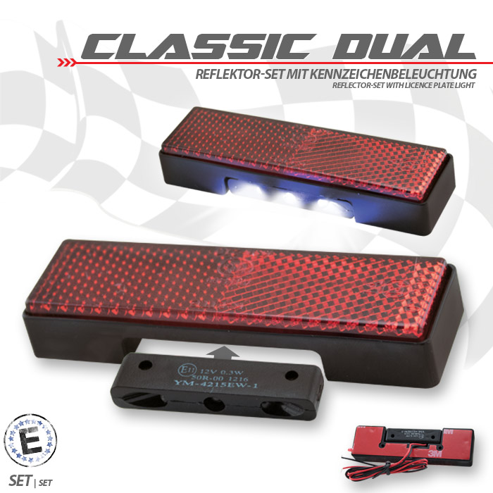 Reflektor Classic Dual Set | inkl. Beleuchtung