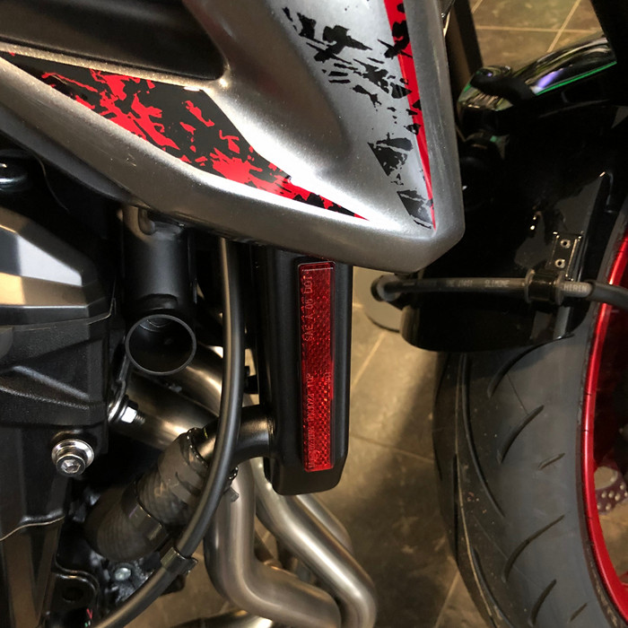 Reflektor Stripe | rechteckig | rot | mit Rand