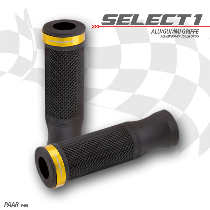 Griffgummiset Select1 | 7/8-22mm | schwarz