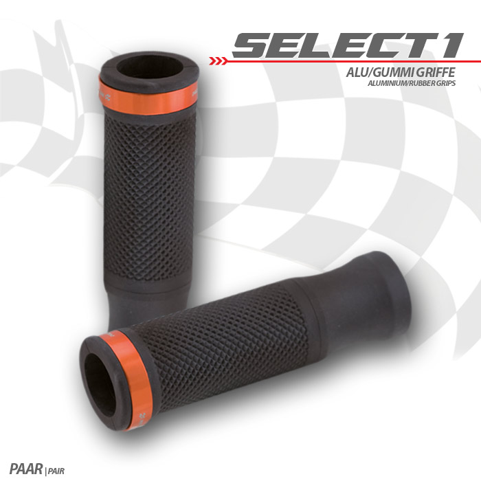 Griffgummiset Select1 | 7/8-22mm | schwarz
