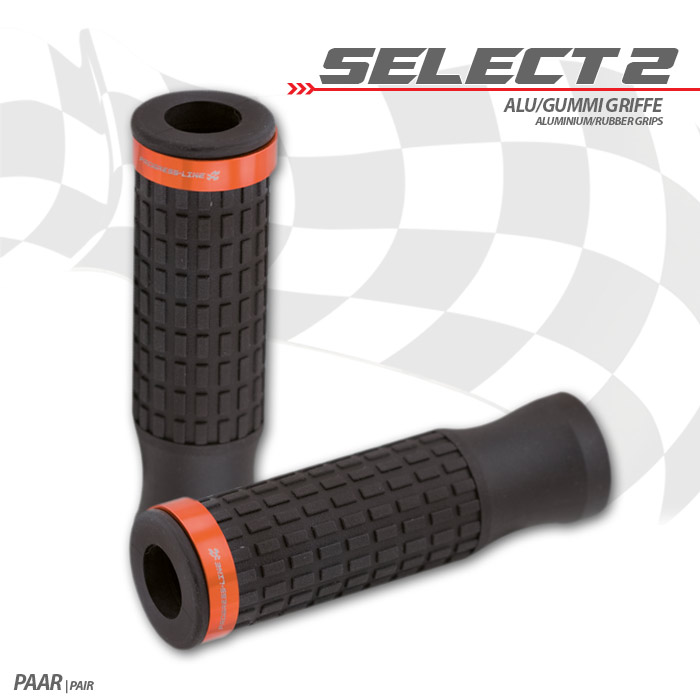 Griffgummiset Select2 | 7/8-22mm | schwarz