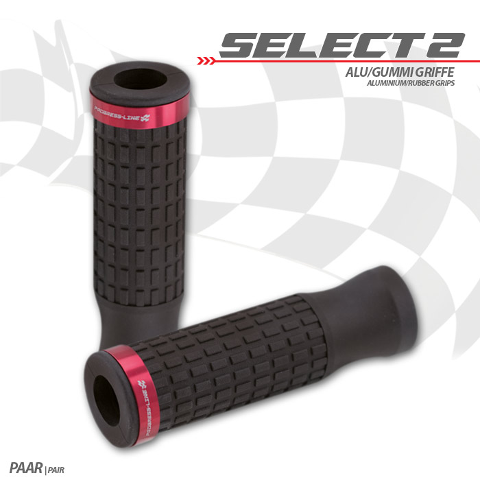 Griffgummiset Select2 | 7/8-22mm | schwarz