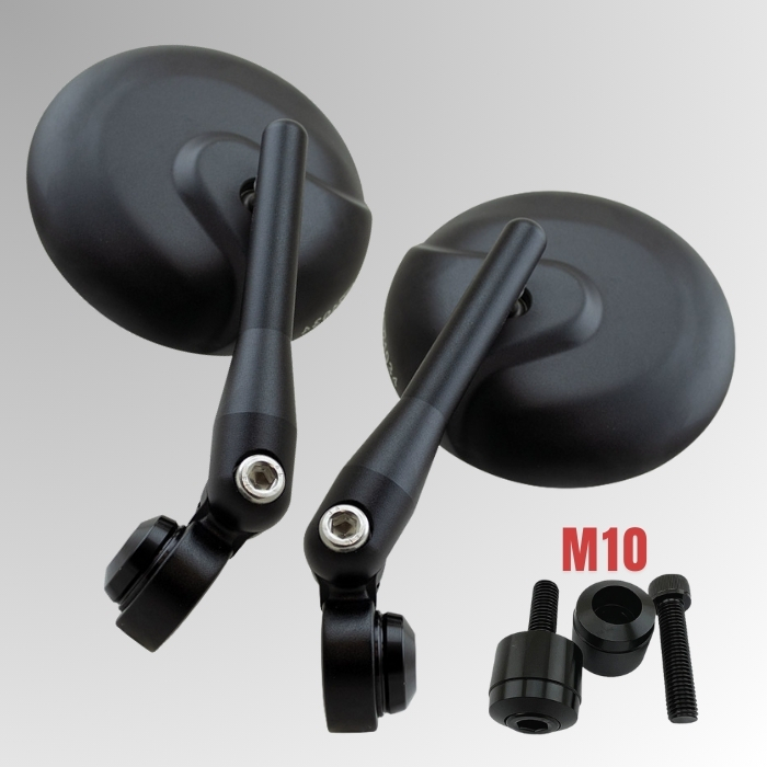 Lenkerendenspiegel NOVARA | Alu | schwarz | M10