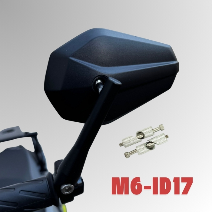 Lenkerendenspiegel SOLID | ALU | schwarz | M6-ID17