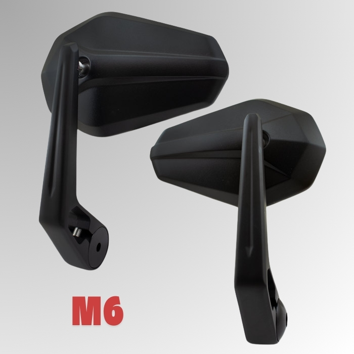 Lenkerendenspiegel SOLID 2 | schwarz | M6 Uni