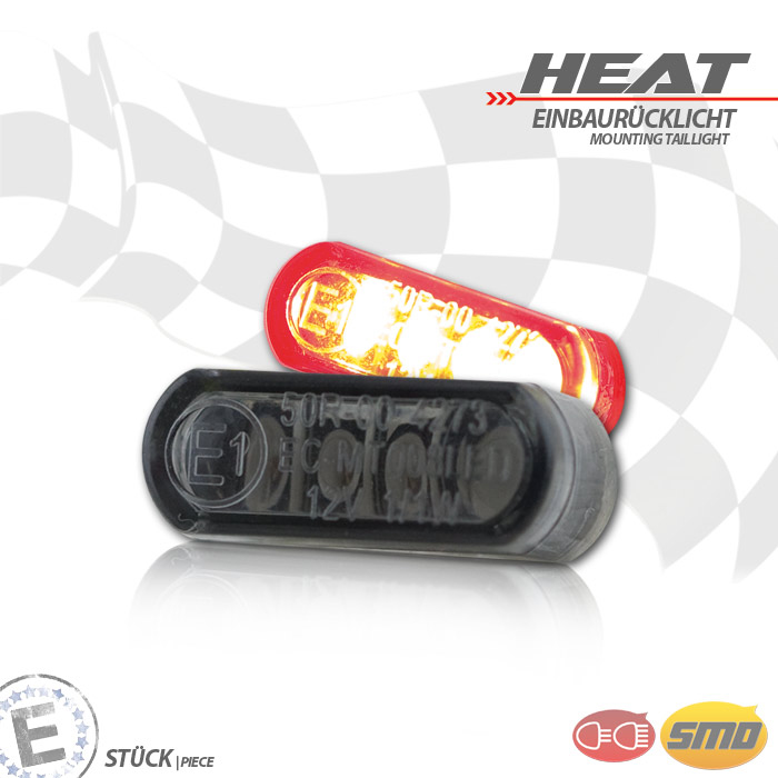 SMD-Einbaurücklicht Heat | getönt | Stück