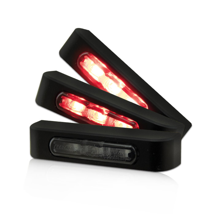 LED-Rücklicht Streak HP | CNC | schwarz | getönt