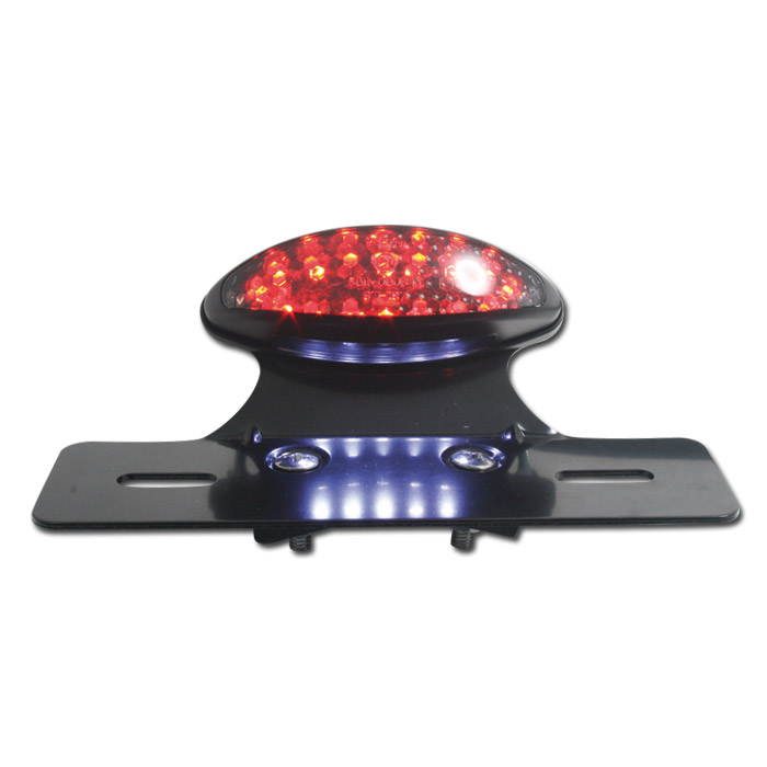 LED-Rücklicht Dakota | mit Halteplatte | schwarz