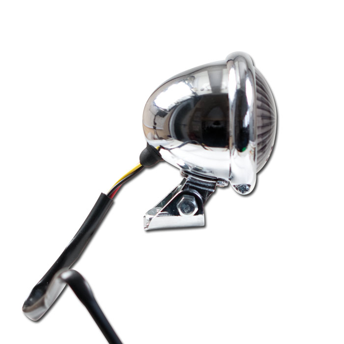 LED-Rücklicht D-Tail | Alu | schwarz | Ø=30mm