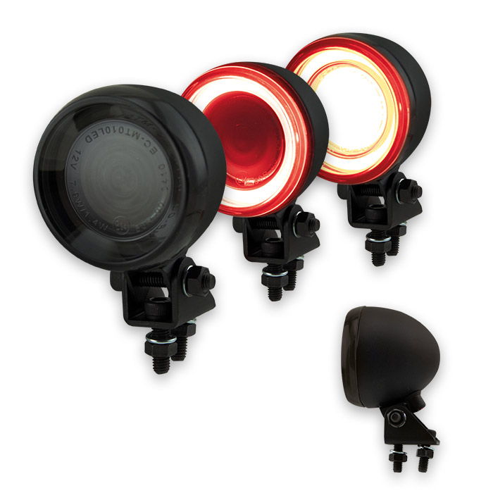 LED-Rücklicht Bullet | schwarzmatt |  | getönt