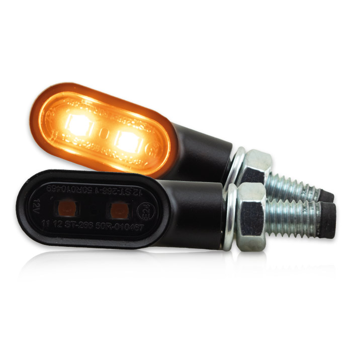LED-Blinker NICE | schwarz | M8 | Alu