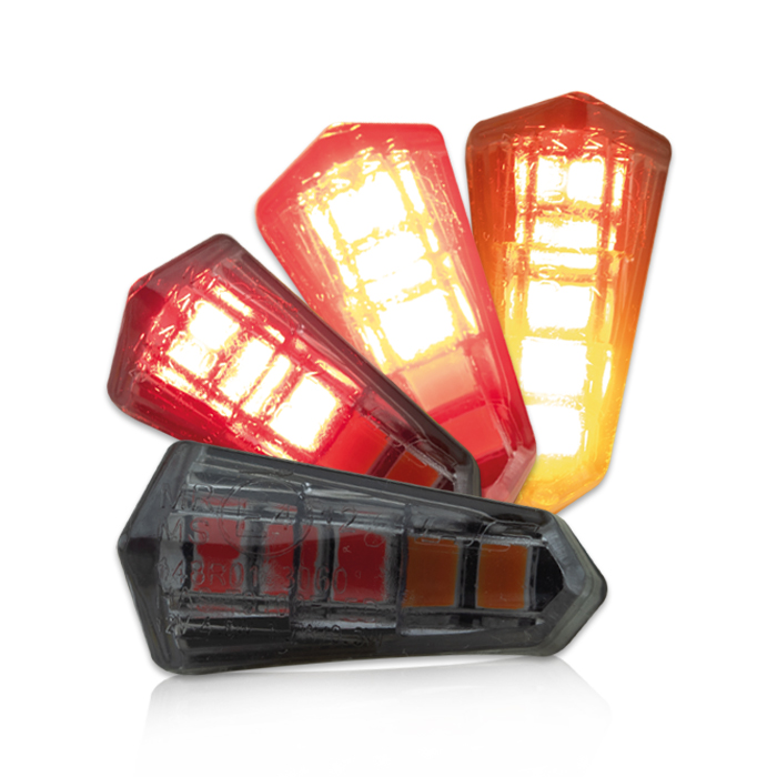 SMD-Einbaublinker-Rücklicht PIKE | getönt | Paar