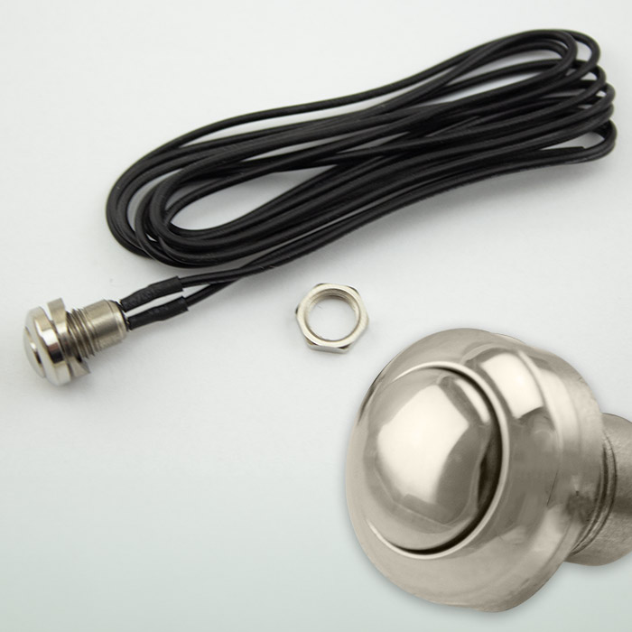 Drucktaster | Edelstahl | Ø 12 x T 16 mm