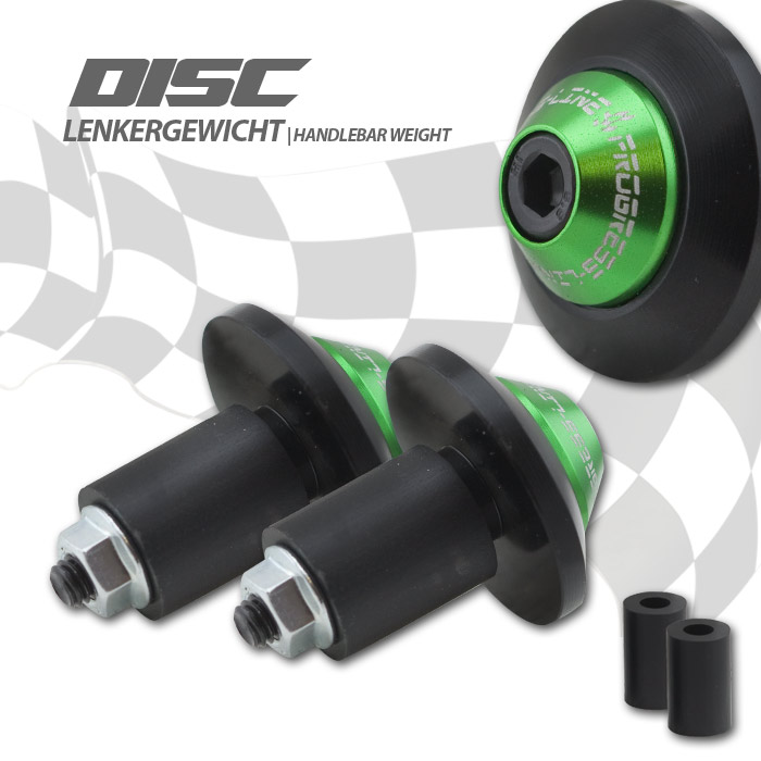 Lenkergewichte Disc | Alu | schwarz / grün