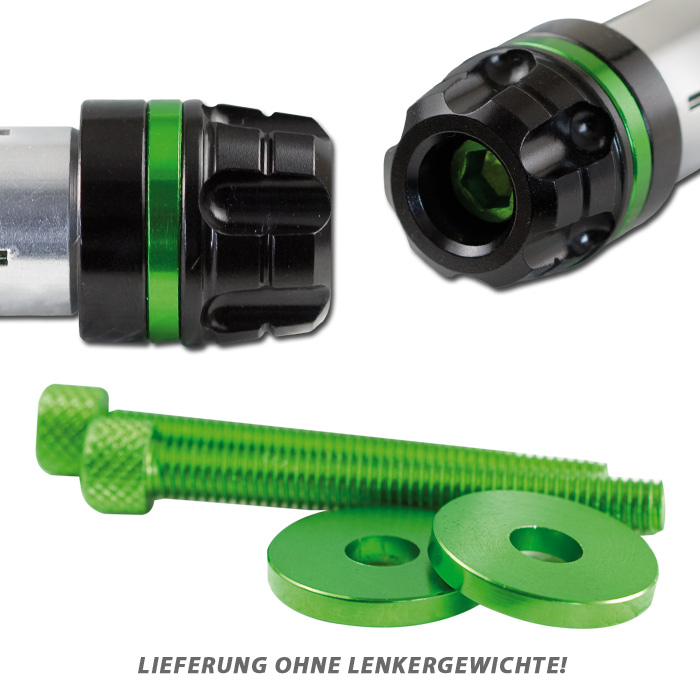Zierring + Schraube grün eloxiert Magic