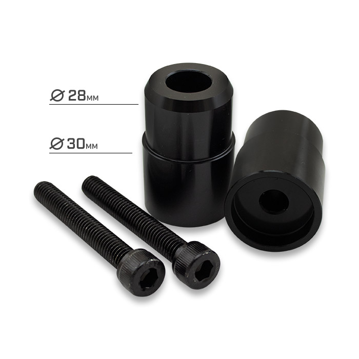 Lenkergewichte D28/30 | Alu | schwarz | M8
