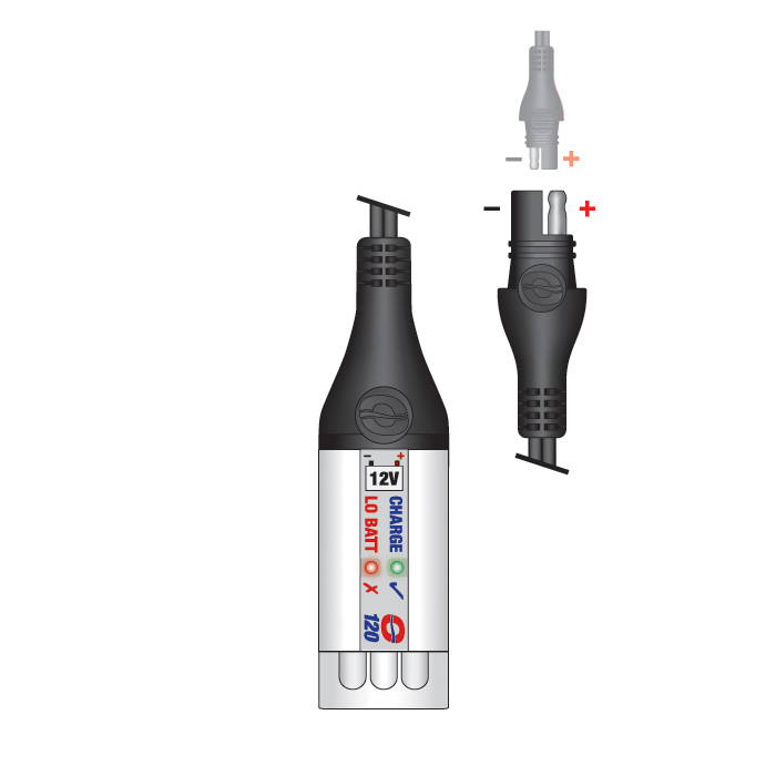 Taschenlampe LED 12V (SAE-120), 1m/40 Kabel,