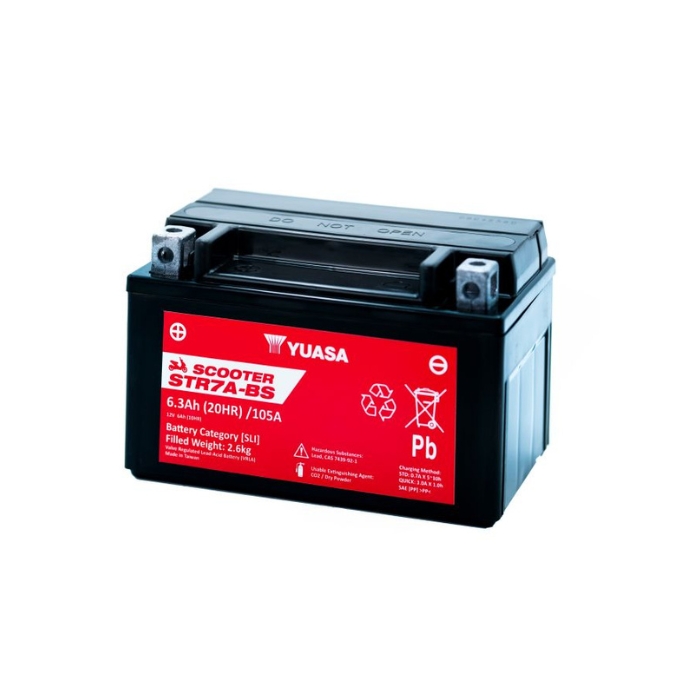 Batterie | YUASA | STR7A-BS | 6 AH | MF