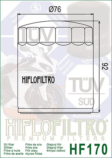 Hiflo Ölfilter HF170C Chrom